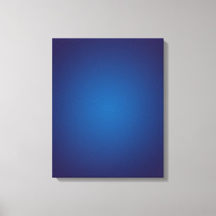 Deep Dark Blue Grainy Vignette Canvas Afdruk