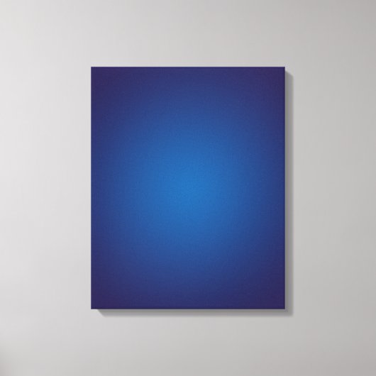 Deep Dark Blue Grainy Vignette Canvas Afdruk (Voorkant)