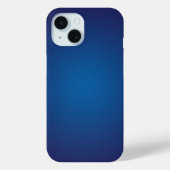 Deep Dark Blue Grainy Vignette Case-Mate iPhone Case (Achterkant)