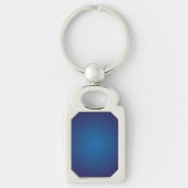 Deep Dark Blue Grainy Vignette Sleutelhanger (Voorkant)