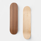 Deep Dark Brown Wood Grain Texture Pattern Skateboard (Voorkant)