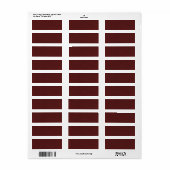 DEEP DARK RICH MAROON RED BURGUNDY TEXTURE TEMPLAT ETIKET (Full Sheet)