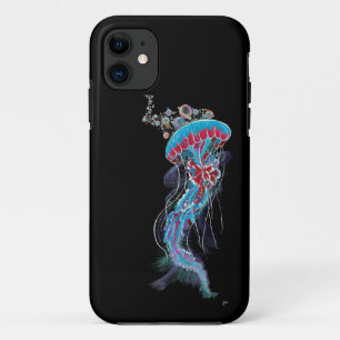 Deep Descent FluorescentJellyfish iPhone 11 Hoesje
