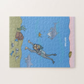 Deep Dish Diver Jigzaag Puzzle Legpuzzel (Horizontaal)