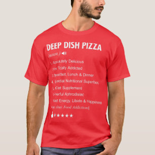 Deep Dish Pizza Definition Betekenis grappig T-shirt