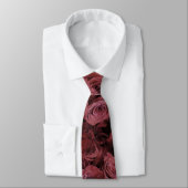 Deep dusty red Roses Stropdas (Gebonden)