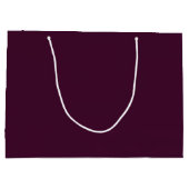 Deep Eggplant Large Gift Bag - Glossy Large Cadeauzakje (Achterkant)