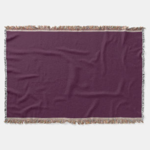 Deep Eggplant Throw Blanket Deken
