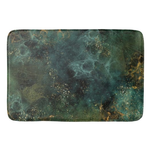 Deep Emerald Elegant Badmat (Voorkant)