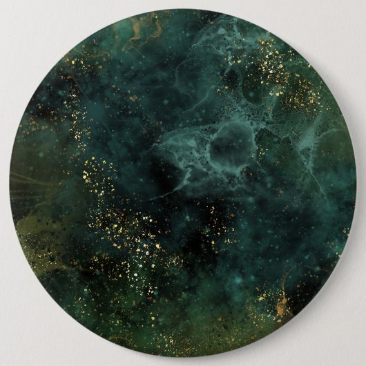 Deep Emerald Elegant Ronde Button 6,0 Cm (Voorkant)