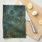Deep Emerald Elegant Theedoek (Quarter Fold)