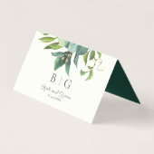 Deep Emerald en Herfst Rozen 2 Kaart (Achterkant)