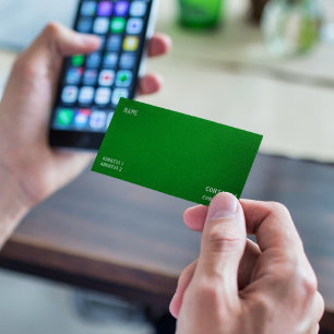 Deep Emerald Green Visitekaartje