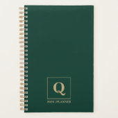Deep Emerald Personalized Planner (Voorkant)