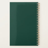 Deep Emerald Personalized Planner (Achterkant)