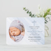 Deep Faith Foto Religieuze uitnodiging (Staand voorkant)