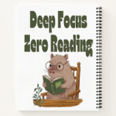 Deep Focus Zero Lecture Carnet Capybara | Drôle (Dos)
