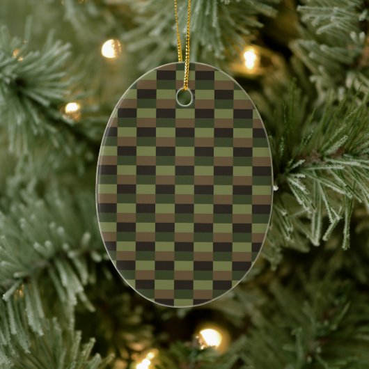 Deep Forest Color Combination Keramisch Ornament (Boom)