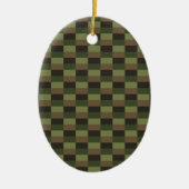 Deep Forest Color Combination Keramisch Ornament (Voorkant)