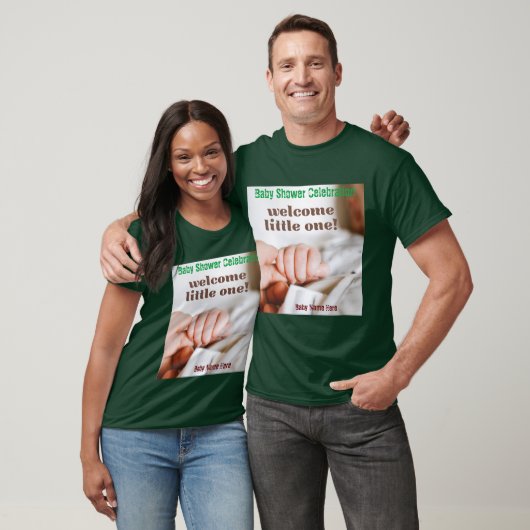 Deep Forest Custom Baby shower Celebration T-shirt (Unisex)