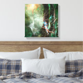 DEEP FOREST ELEMENTAL SPRITE CANVAS AFDRUK (Insitu (Slaapkamer))
