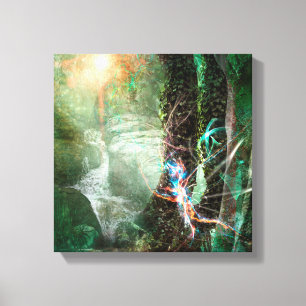 DEEP FOREST ELEMENTAL SPRITE CANVAS AFDRUK