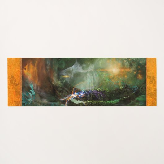 DEEP FOREST ELEMENTAL SPRITE YOGAMAT (Achterkant (horizontaal))
