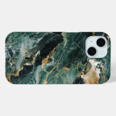 Deep Forest Green Marble telefoonhoesje Case-Mate iPhone Case (Achterkant (horizontaal))