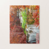 Deep Forest Waterfall Legpuzzel (Verticaal)