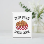 Deep Fried Cheese Curds Minnesota Wisconsin Food Briefkaart (Staand voorkant)