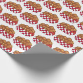 Deep Fried Cheese Curds Minnesota Wisconsin Food Cadeaupapier (Hoek)