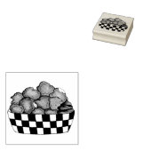 Deep Fried Cheese Curds Minnesota Wisconsin Food Rubberstempel (Gestempeld)