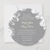 Deep Gray & Limoen  Uitnodiging tot weduwschap (Voorkant)