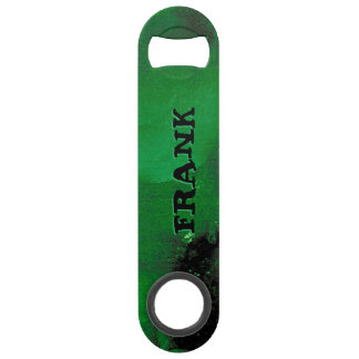 DEEP GREEN BRUSHED GOLD FOIL afbeelding AANPASSEN Speed Flessenopener