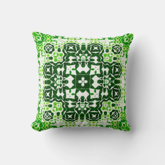 Deep Green Floral Echo Tegel Geographic Pattern Kussen