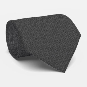 Deep Grey Charcoal Neutral Modern Stropdas