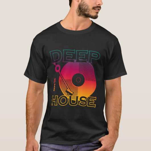 Deep House Music T-shirt (Voorkant)