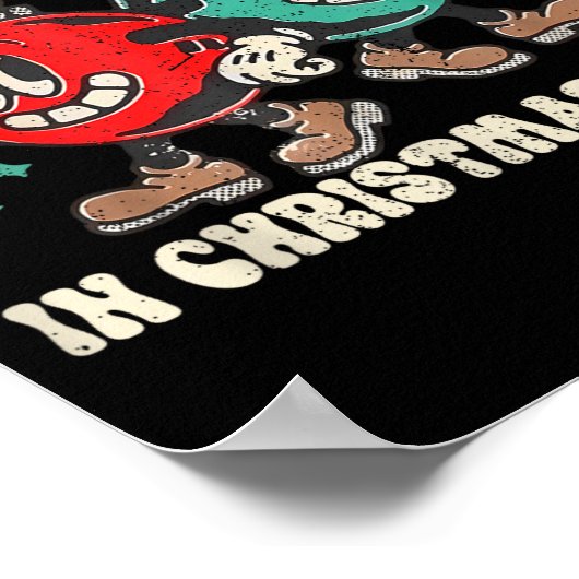 Deep In Christmas Srit Christmas Humorous Festive Poster (Hoek)