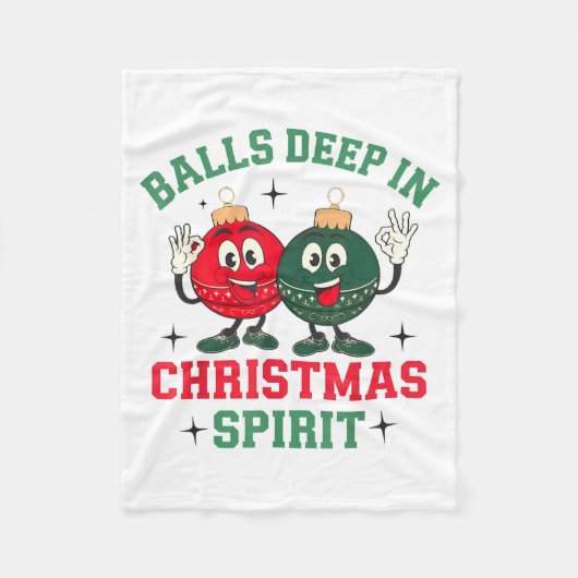 Deep In Christmas Srit Fleece Deken (Voorkant)