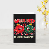 Deep In Christmas Srit Funny Ornament  Kaart (Gele Bloem)