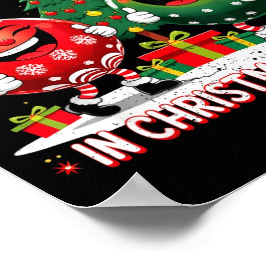 Deep In Christmas Srit Funny Ornament  Poster (Hoek)