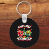 Deep In Christmas Srit Funny Ornament  Sleutelhanger (Voorkant)