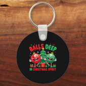 Deep In Christmas Srit Funny Ornament  Sleutelhanger (Voorkant)