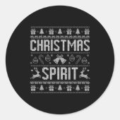 Deep In The Christmas Srit Couple Matching Christm Ronde Sticker (Voorkant)