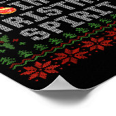 Deep In The Christmas Srit Couples Ugly Matching  Poster (Hoek)