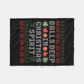 Deep In The Christmas Srit Matching Couples Ugly Fleece Deken (Voorkant (Horizontaal))