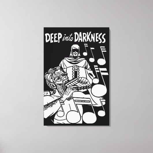 Deep Into Darkness strips Grim Reaper kunst Canvas Afdruk (Voorkant)