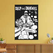 Deep Into Darkness strips Grim Reaper kunst Canvas Afdruk (Insitu (Woonkamer))