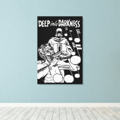 Deep Into Darkness strips Grim Reaper kunst Canvas Afdruk (Insitu (Houten vloer))