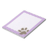 Deep Lila Chevron Notitieblok (Gedraaid)